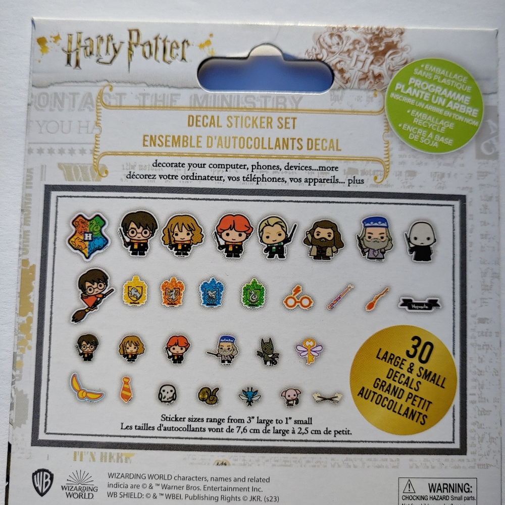 Harry Potter Decal Sticker Set 30 Pieces Assorted